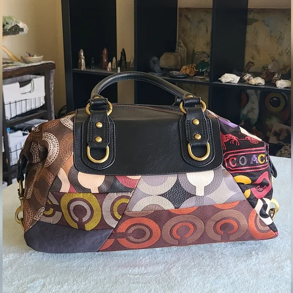 Coach Patchwork Shoulder Bag - Picture 6 of 16